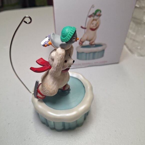 Hallmark Keepsake Skating Snowball & Tuxedo Magic Motion Ornament Christmas 2023 - Picture 9 of 12